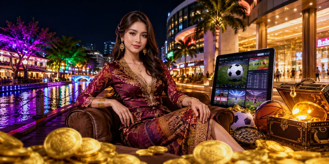 Pengguna Malaysia sedang semak pertaruhan sukan bola sepak dan kriket pada telefon pintar mereka