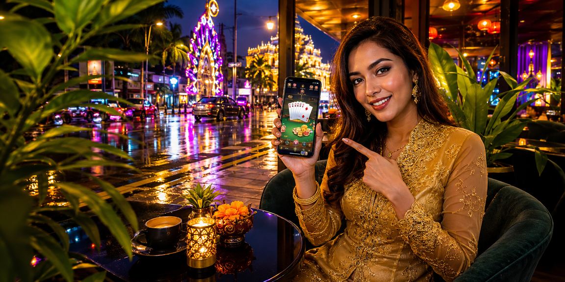 Pengguna dari Seremban dalam pakaian kebaya menikmati hiburan dalam talian platform acr30